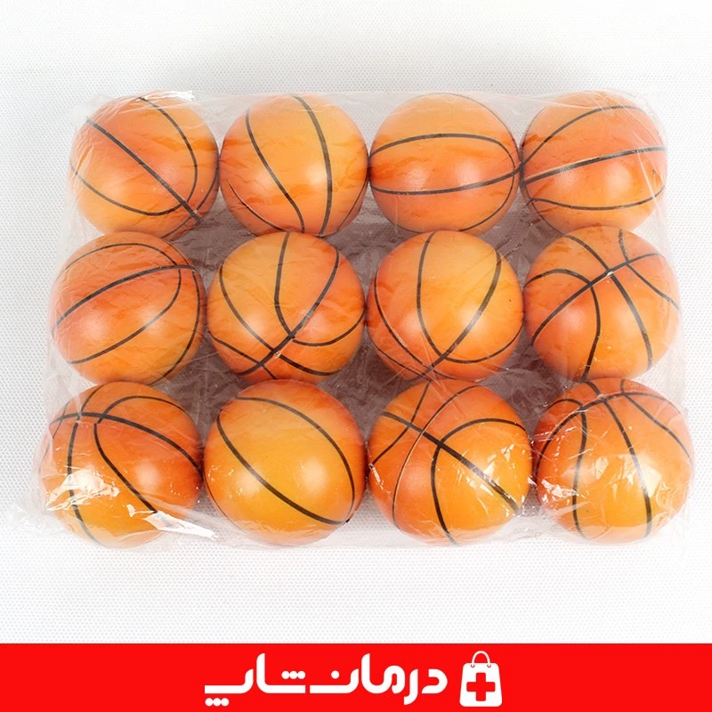 توپک فیزیوتراپی فومی 6 سانت بسته 12 عددی توپ اسفنجی فیزیوتراپی تقویت مچ کاناداکالا مدل 01312