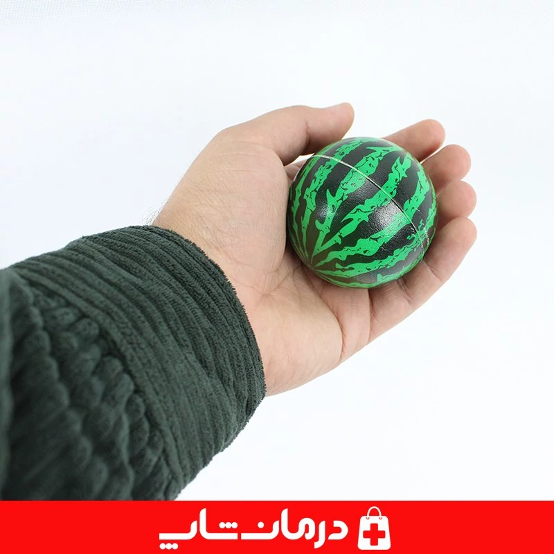 توپک فیزیوتراپی فومی 6 سانت بسته 12 عددی توپ اسفنجی فیزیوتراپی تقویت مچ کاناداکالا مدل 01312