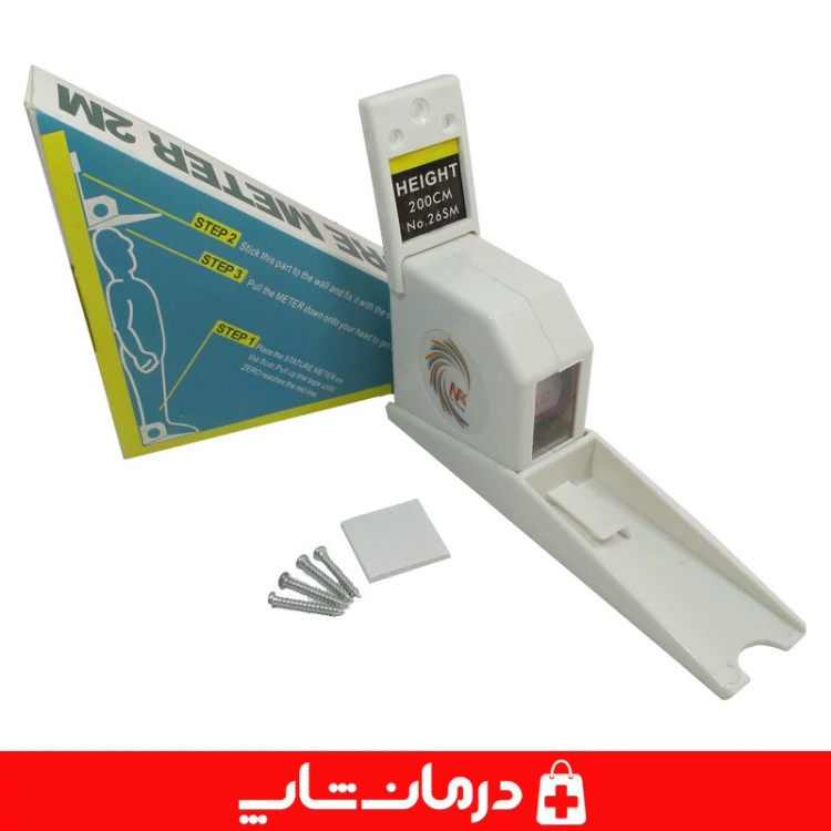 قدسنج مدل STATURE METER قدسنج دیواری 2 متری ارتفاع قد متر قد اندازه گیری قد کاناداکالا مدل 01312