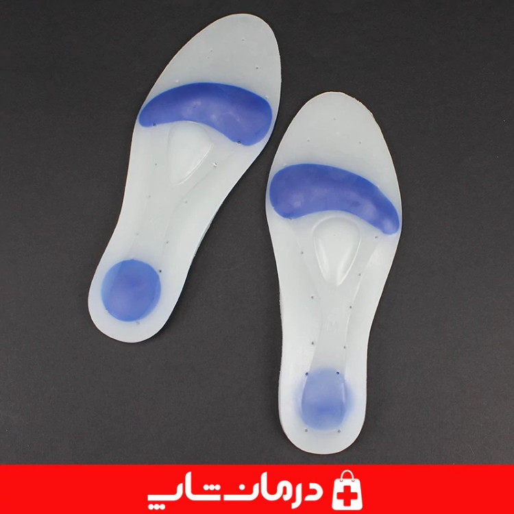 کفی طبی hm سایز متوسط m بسته 2 عددی کفی ژله ای درون کفش کفی ژله ای محافظ پاشنه طبی کاناداکالا مدل 01312