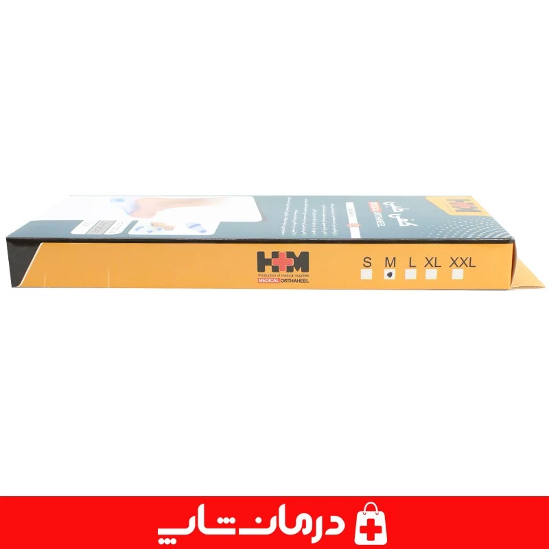 کفی طبی hm سایز متوسط m بسته 2 عددی کفی ژله ای درون کفش کفی ژله ای محافظ پاشنه طبی کاناداکالا مدل 01312