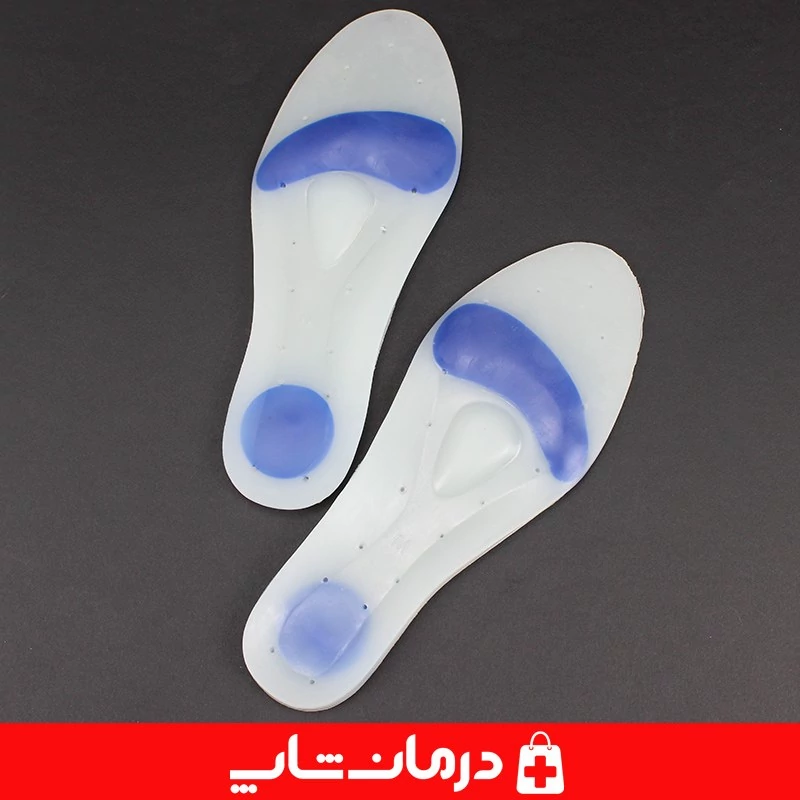 کفی طبی hm سایز متوسط m بسته 2 عددی کفی ژله ای درون کفش کفی ژله ای محافظ پاشنه طبی کاناداکالا مدل 01312