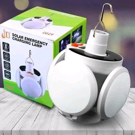 لامپ شارژی خورشیدی اظطراری 5پر چند حالته وارداتی مدل:new kanada01805