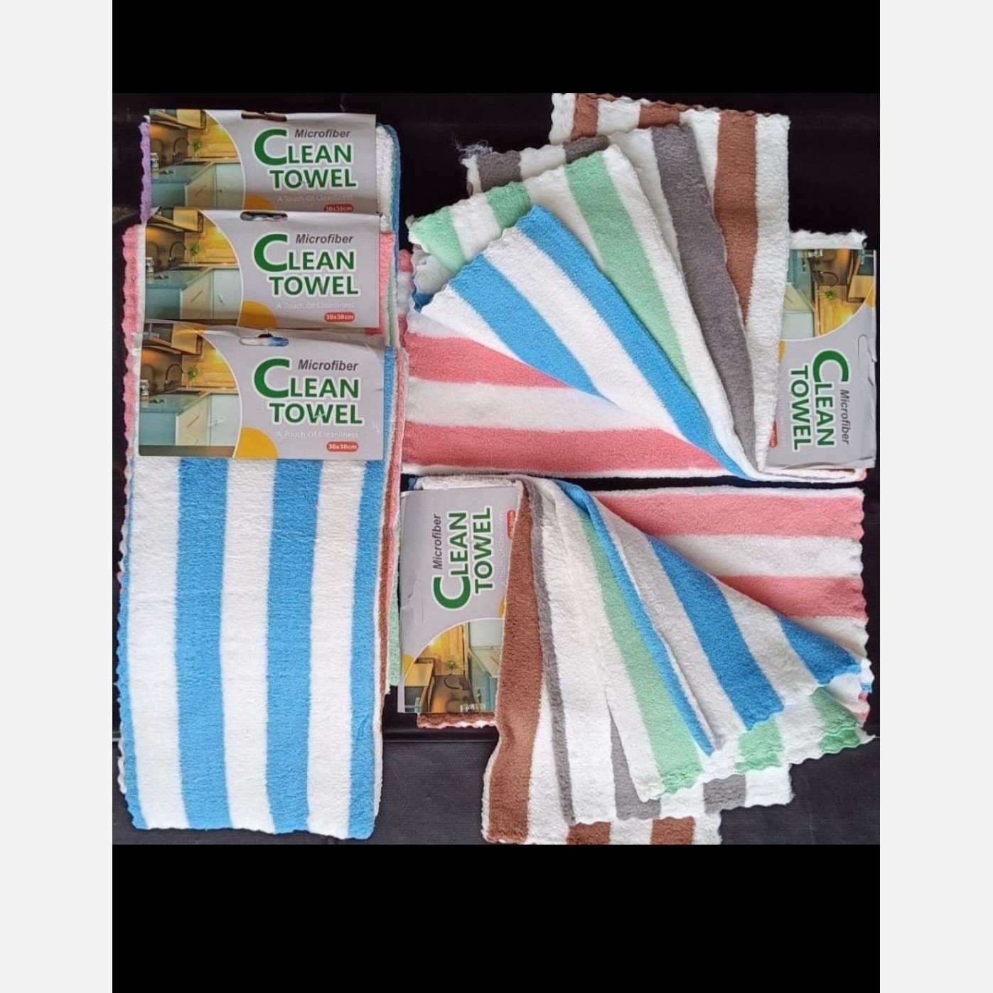 دستمال پولیشی 30*30 کارتی 5 عددی  مدل:new kanada01805