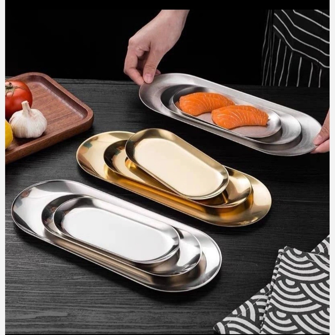 رولت خوری استیل نقره ای سایز 30    مدل:new kanada01874
