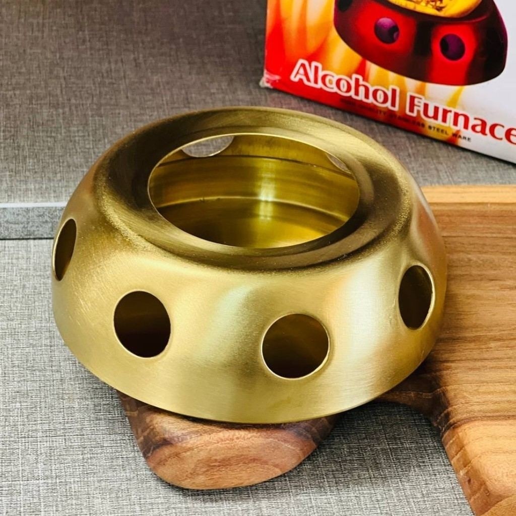 وارمر قوری استیل مدل دایره ای رنگ طلایی دکوری مدل:new kanada01789