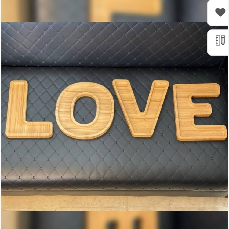 اردوخوری 4 تکه LOVE بامبو بزرگ مدل:new kanada0458