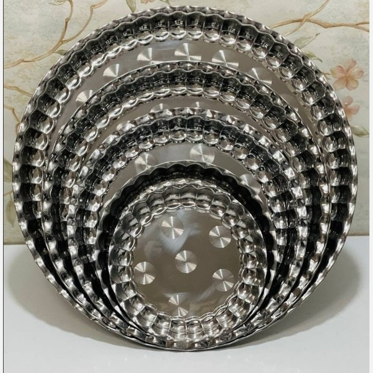 سینی استیل لب دالبری 20 سانت مدل:new kanada011784