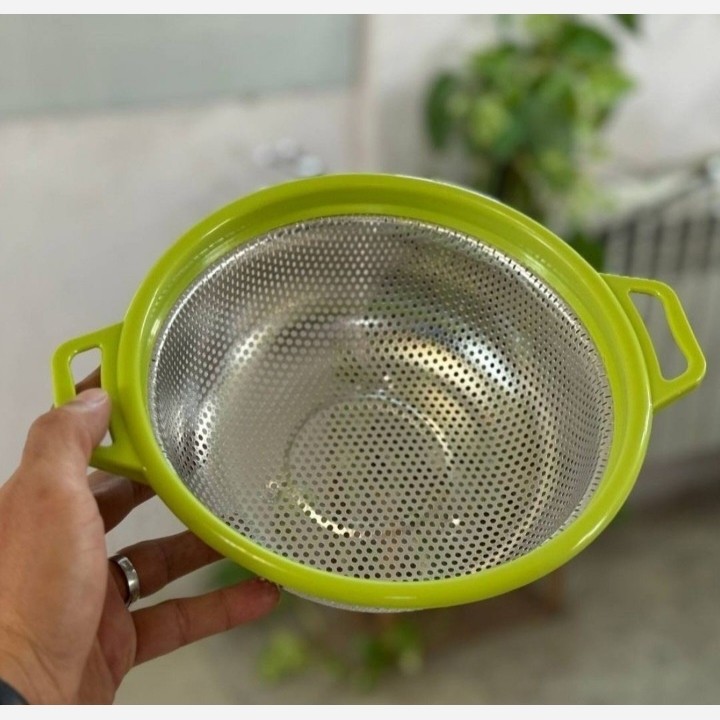آبکش استیل دسته دار سایز 26   مدل:new kanada011784