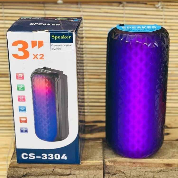 اسپیکر (بلندگو) شارژی بلوتوثی رقص نور دار مدل CS-3303 چینی مدل:new kanada0115367