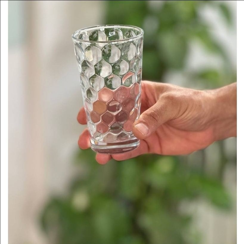 لیوان بلوری (6 عددی) آکوا شفاف تک رنگ باکیفیت مدل:new kanada0115367
