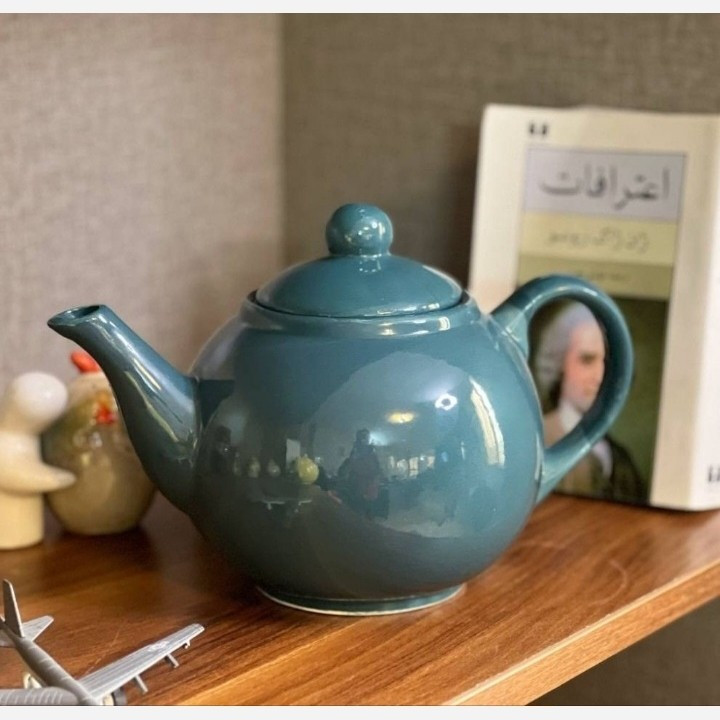 قوری چای (چینی) مقصود رنگی یک لیتری با رنگبندی زیبا مدل:new kanada0115367
