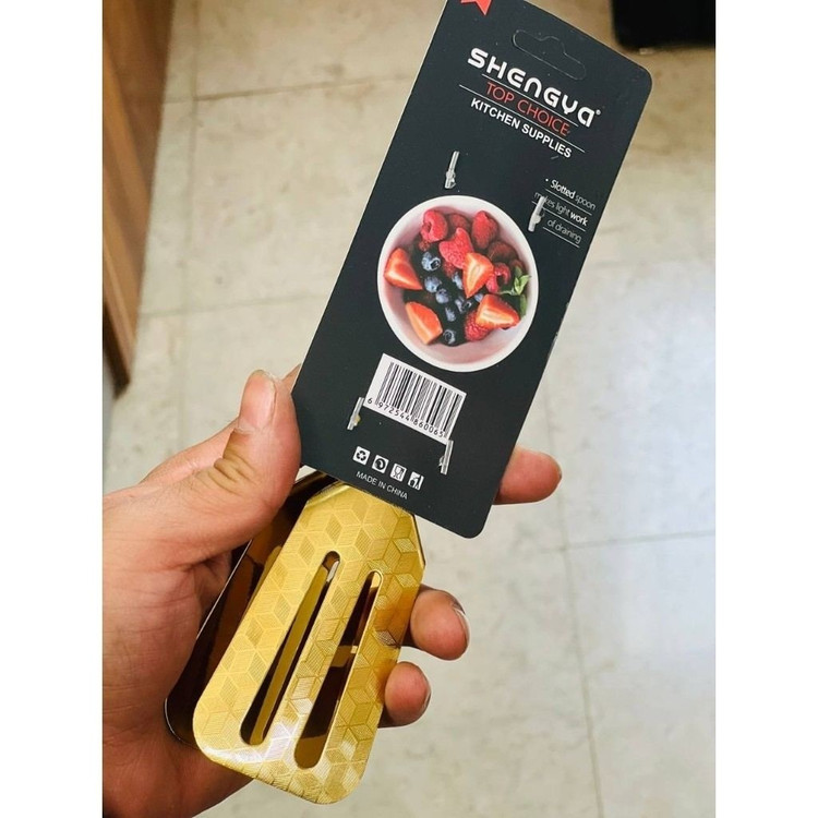 انبر سالاد (انبر آشپزخانه) استیل طلایی الماسی شنگیا مدل:new kanada0115367