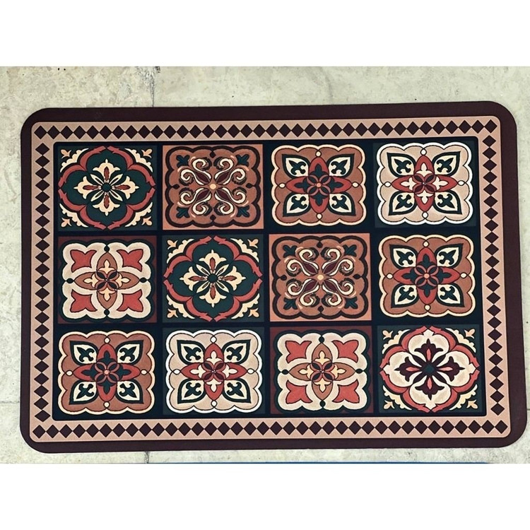 مت سیلیکونی طرحدار (پد شیرینی پزی) بزرگ 35x50 رنگبندی مدل:new kanada0115367