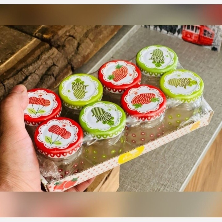 بانکه شیشه ای درب دار 4/5 سانتی مدل:new kanada0115358
