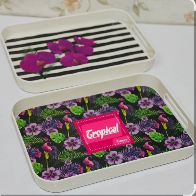 سینی ملامین (پذیرایی) وی تالیس مستطیل 23*33 سانتیمتر طرحدار مدل:new kanada0115358