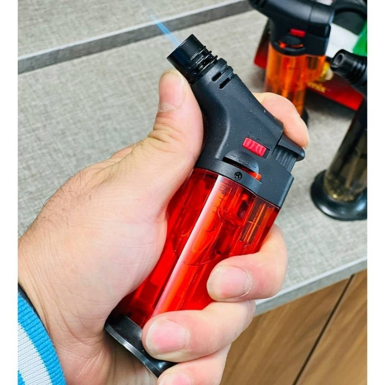 فندک اتمی شعله ثابت پایه دار (آشپزخانه) پلاستیکی رنگی مدل:new kanada0115345