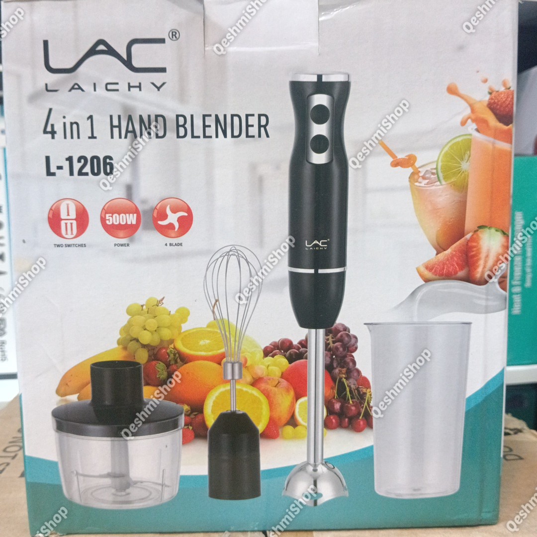 گوشت کوب برقی 4 کاره لایچی LAC LAICHY مدل L-1206 توان 500 وات همراه همزن و خردکن مدل:new kanada0115345