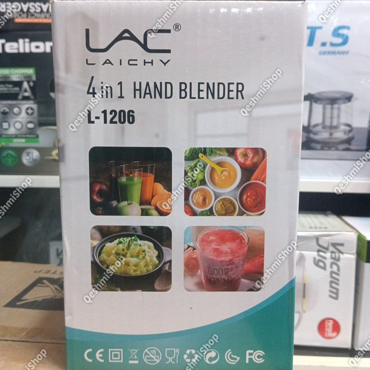 گوشت کوب برقی 4 کاره لایچی LAC LAICHY مدل L-1206 توان 500 وات همراه همزن و خردکن مدل:new kanada0115345