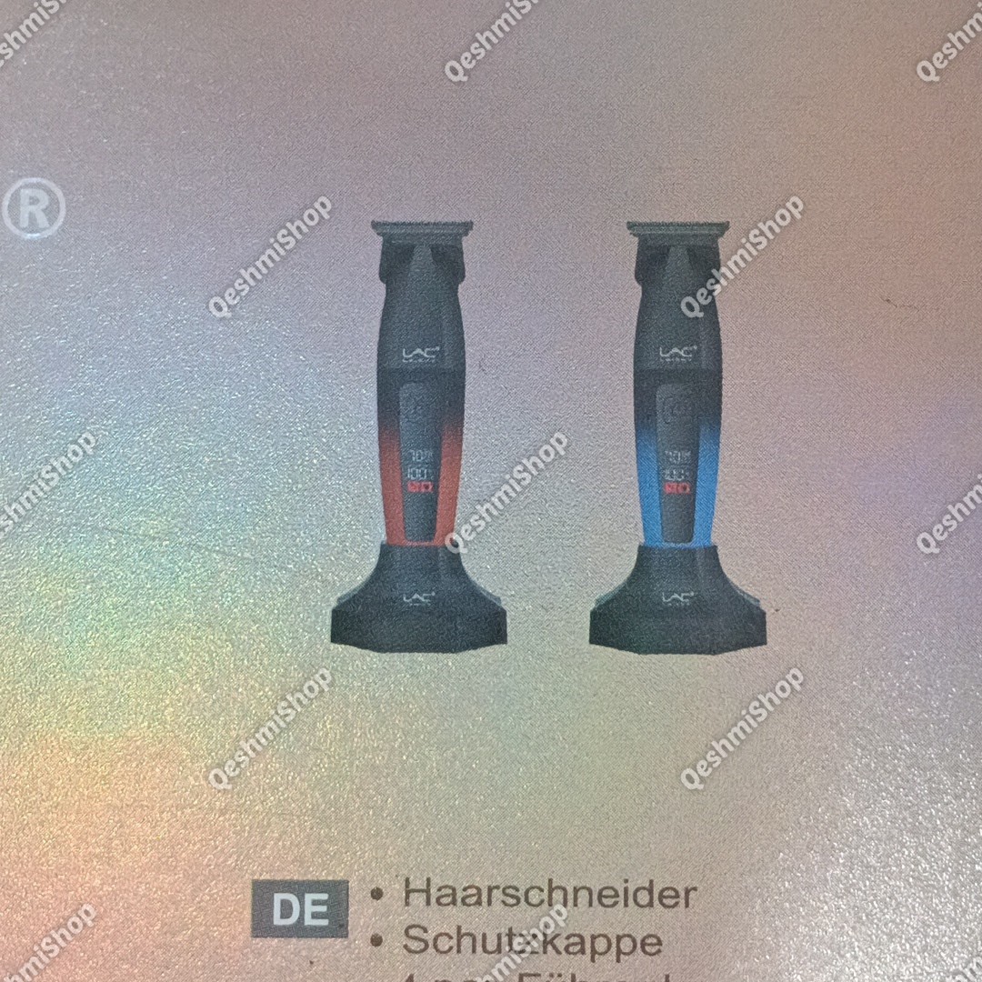 خط زن حرفه ای لایچی LAC LAICHY مدل L-960 تیغه تیتانیوم همراه استند شارژ و شارژ Type-C مدل:new kanada0115332