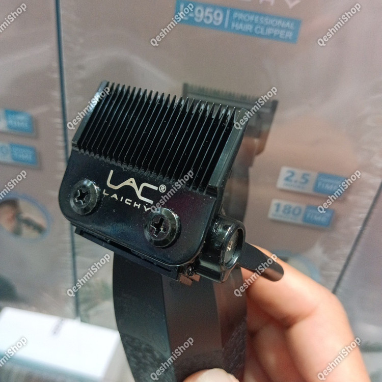 ماشین اصلاح کلیپر حرفه ای LAC Laichy مدل L-959 نمایشگر LCD شارژ Type-C و استند شارژ مدل:new kanada0115332
