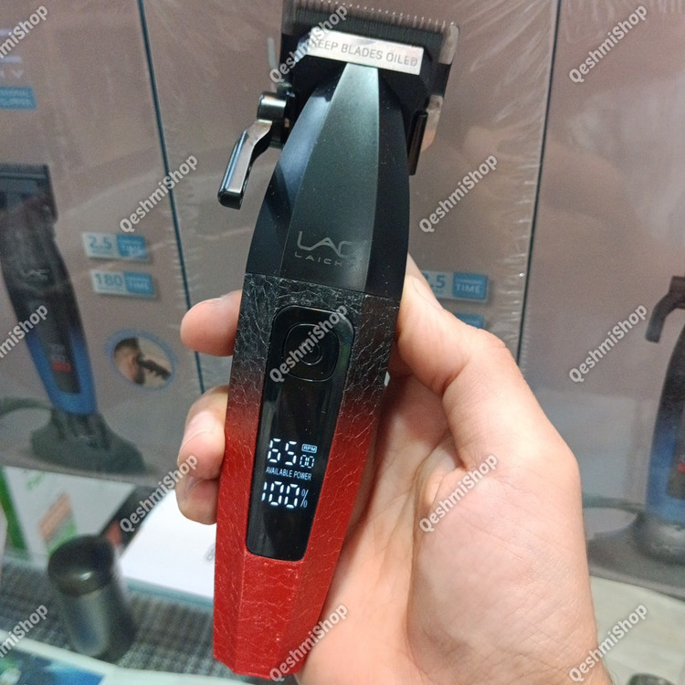 ماشین اصلاح کلیپر حرفه ای LAC Laichy مدل L-959 نمایشگر LCD شارژ Type-C و استند شارژ مدل:new kanada0115332