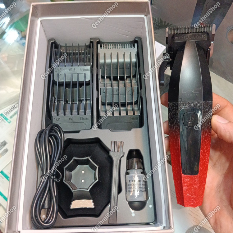 ماشین اصلاح کلیپر حرفه ای LAC Laichy مدل L-959 نمایشگر LCD شارژ Type-C و استند شارژ مدل:new kanada0115332
