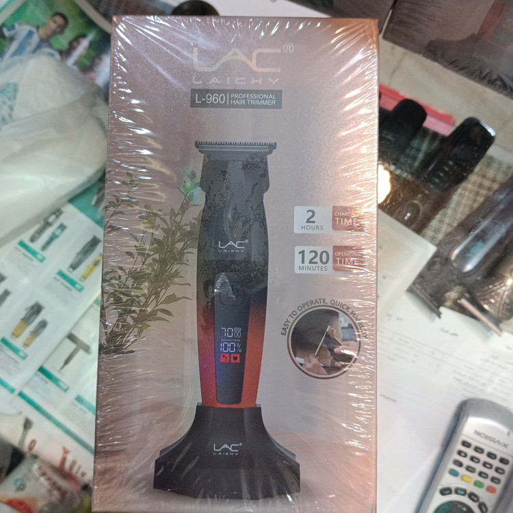 ماشین اصلاح کلیپر حرفه ای LAC Laichy مدل L-959 نمایشگر LCD شارژ Type-C و استند شارژ مدل:new kanada0115332