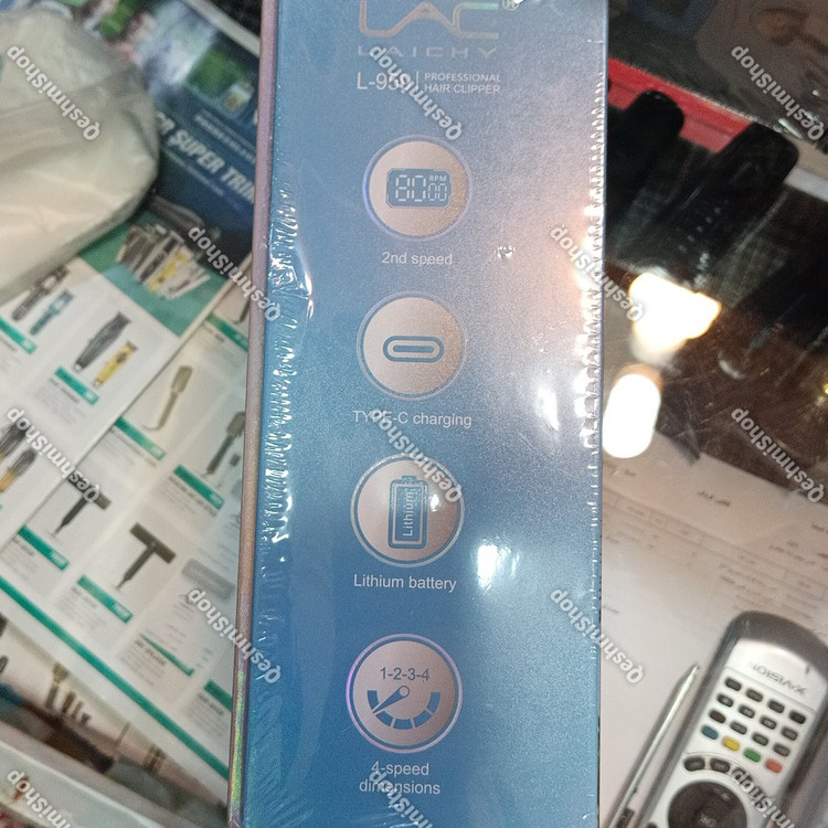 ماشین اصلاح کلیپر حرفه ای LAC Laichy مدل L-959 نمایشگر LCD شارژ Type-C و استند شارژ مدل:new kanada0115332