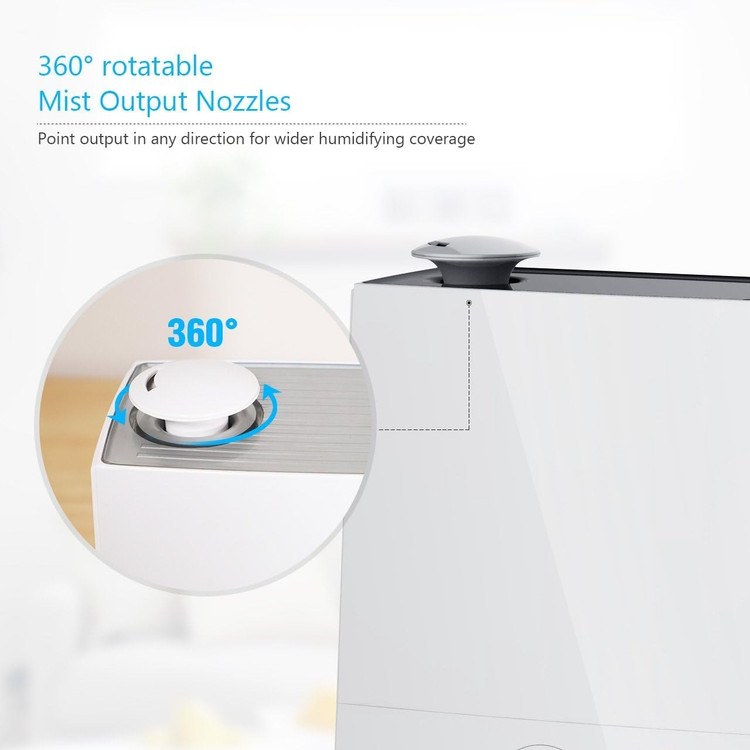 دستگاه بخور سرد InnoGear مدل SPS-809H رطوبت ساز اولتراسونیک 4 لیتری با کنترل لمسی و نازل 360 درجه مدل:new kanada0115332