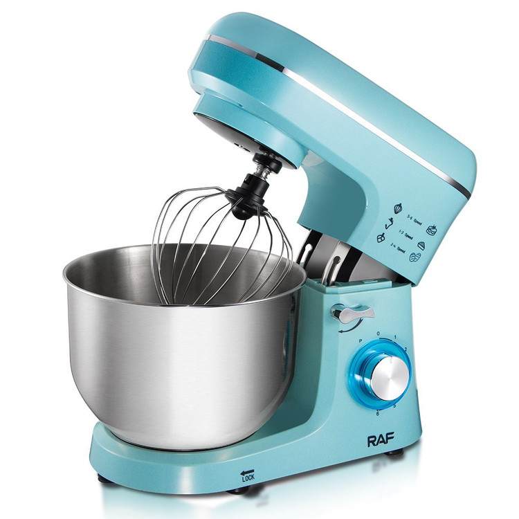 همزن کاسه دار 7 لیتر راف مدل R.6671LB همراه با قلاب خمیر زن و همزن و کوبنده مدل:new kanada0115332