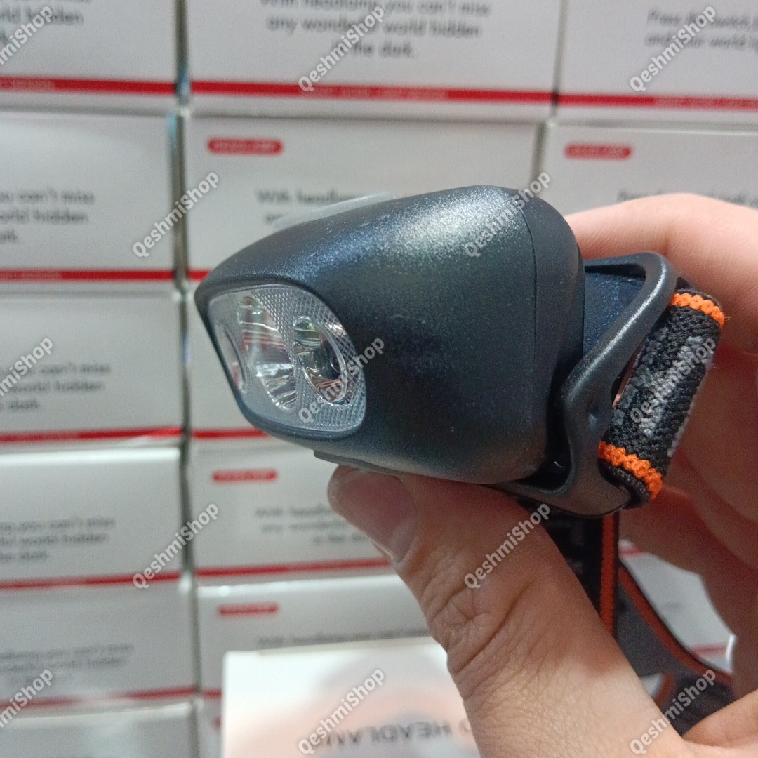 چراغ پیشانی سنسوردار سبک با سه حالت نوری روشنایی هوشمند برای هر موقعیت مدل:new kanada0115332