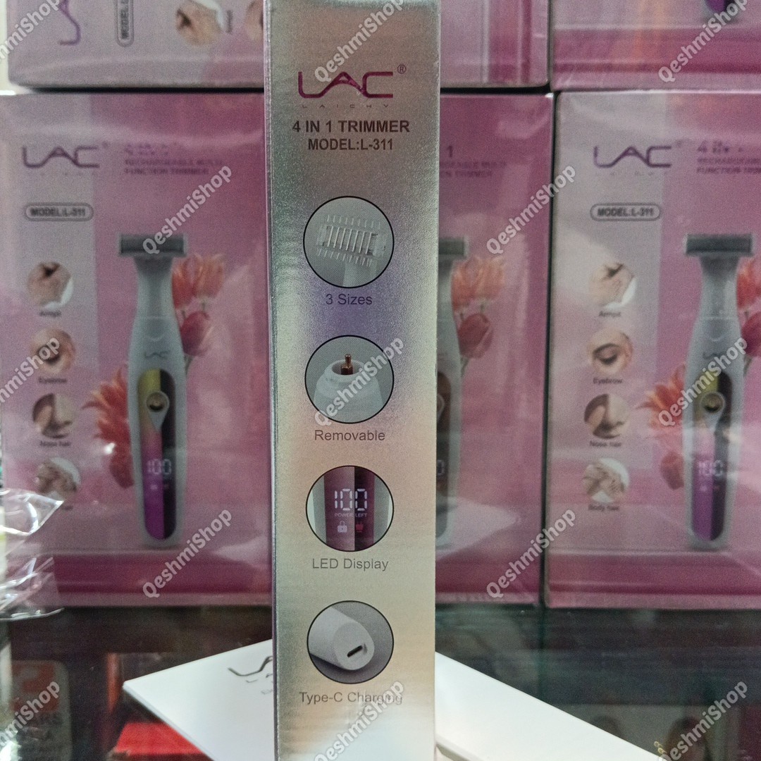 ماشین اصلاح زنانه (موزن) چندکاره LAC L-311 صورت و بدن شارژی مدل:new kanada0115332