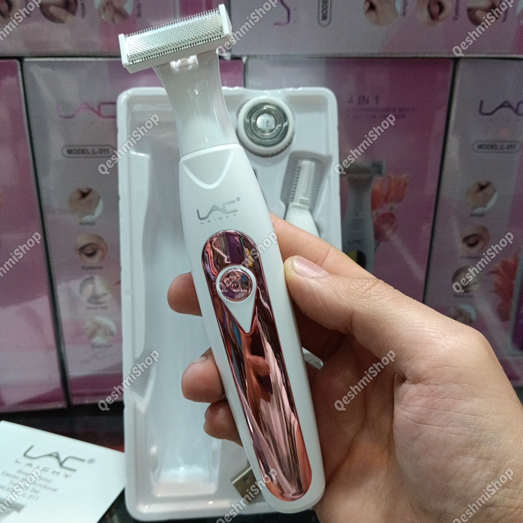 ماشین اصلاح زنانه (موزن) چندکاره LAC L-311 صورت و بدن شارژی  مدل:new kanada0115332