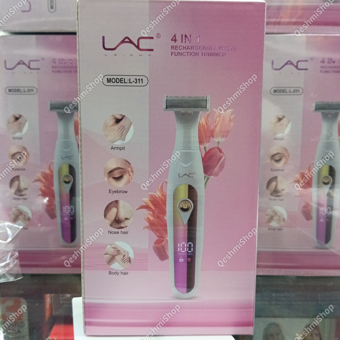 ماشین اصلاح زنانه (موزن) چندکاره LAC L-311 صورت و بدن شارژی مدل:new kanada0115332