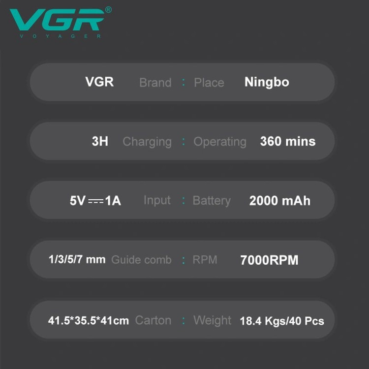 ماشین اصلاح VGR مدل V-930 مدل:new kanada0115332