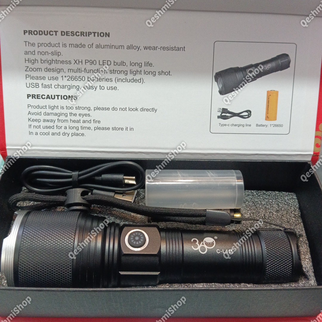 چراغ دستی برند 360 مدل C-L415 مدل:new kanada011521