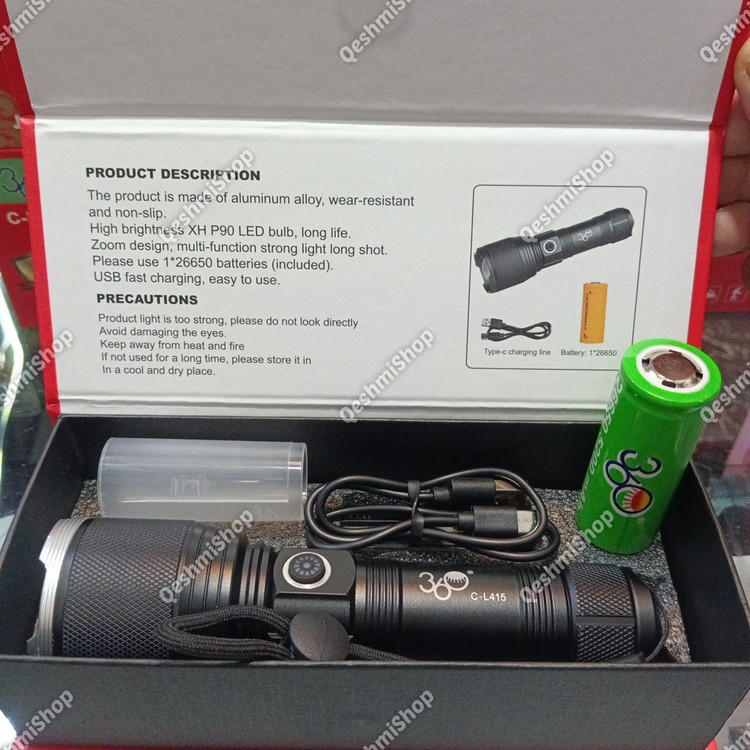 چراغ دستی برند 360 مدل C-L415 مدل:new kanada011521