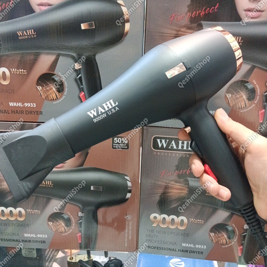 سشوار حرفه ای WAHL-9933 قدرت 9000 وات خشک کن سریع و قدرتمند  مدل:new kanada011521