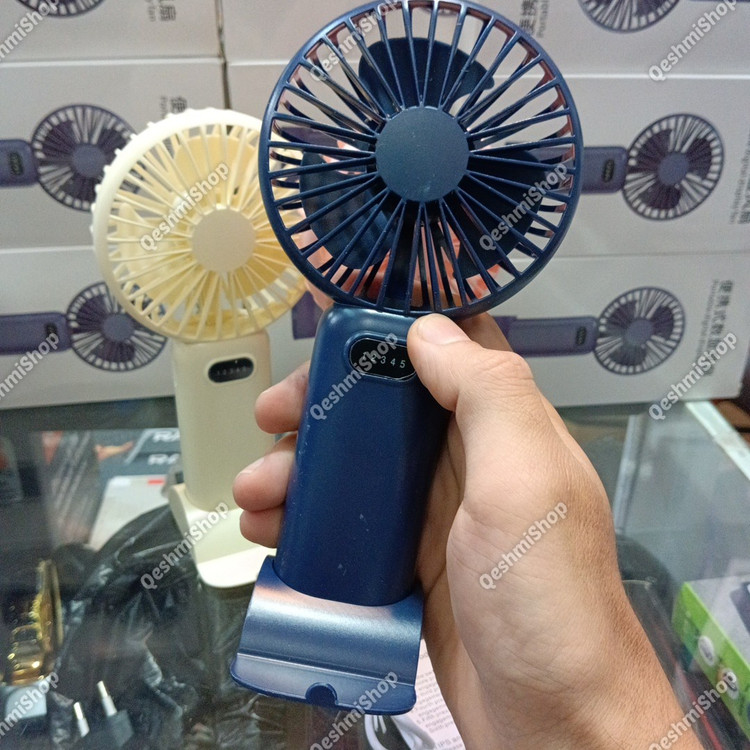 پنکه دستی و پایه دار شارژی پنج سرعته مدل GS03 همراه خنک و قابل حمل برای هر لحظه مدل:new kanada011521