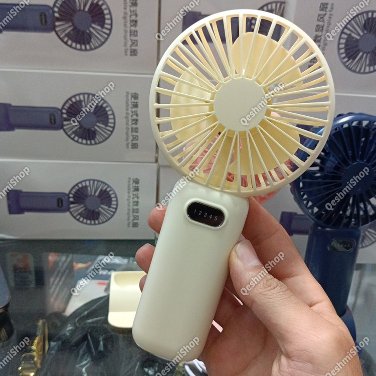 پنکه دستی و پایه دار شارژی پنج سرعته مدل GS03 همراه خنک و قابل حمل برای هر لحظه مدل:new kanada011521