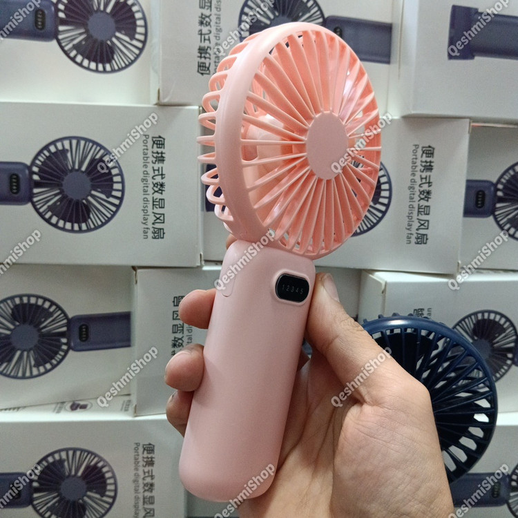 پنکه دستی و پایه دار شارژی پنج سرعته مدل GS03 همراه خنک و قابل حمل برای هر لحظه مدل:new kanada011521