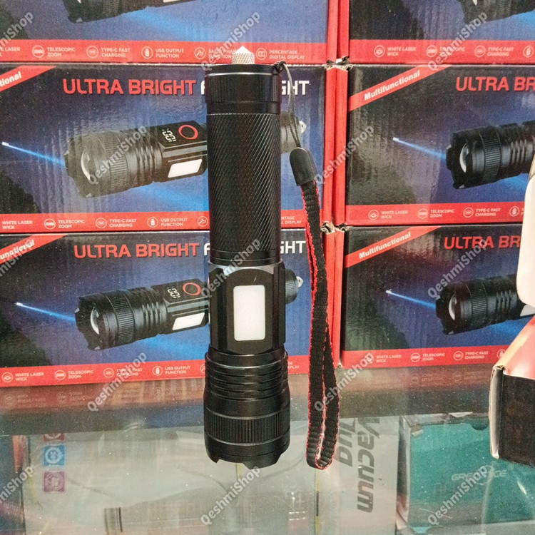 چراغ قوه حرفه ای BCT-BRIGHT مدل BCT-6528 نور متمرکز، شارژی، طراحی مقاوم مناسب سفر و نگهبانی مدل:new kanada011521
