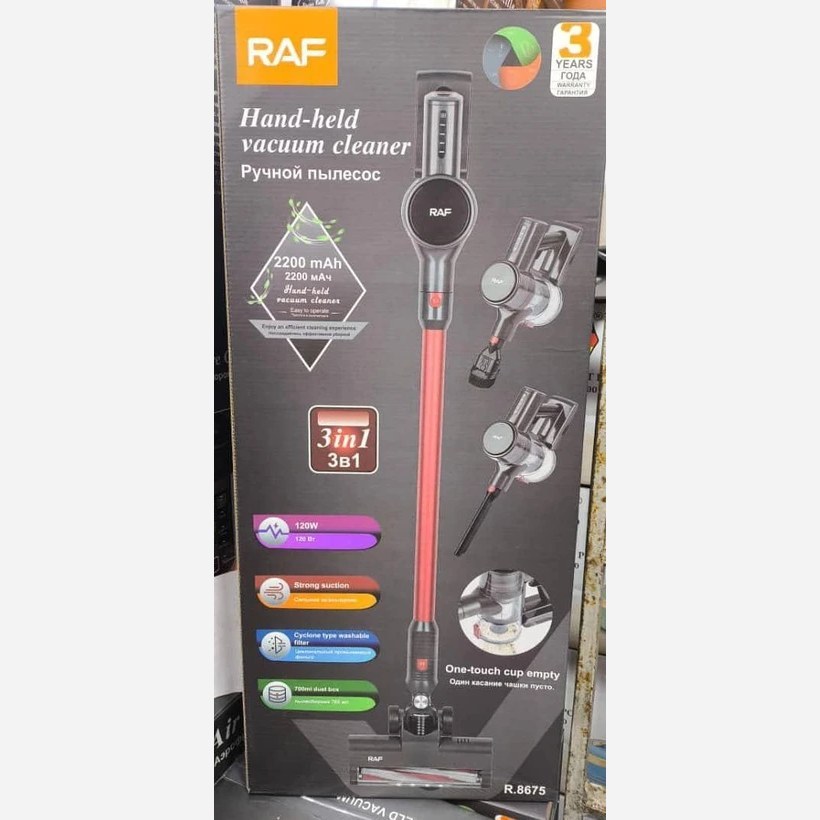 جارو شارژی دسته عصایی راف RAF مدل R.8675 مدل:new kanada011521