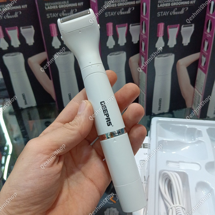 شیور (موزن) زنانه 4 کاره جیپاس GLS86058N صورت بدن ابرو شارژی مدل:new kanada011521