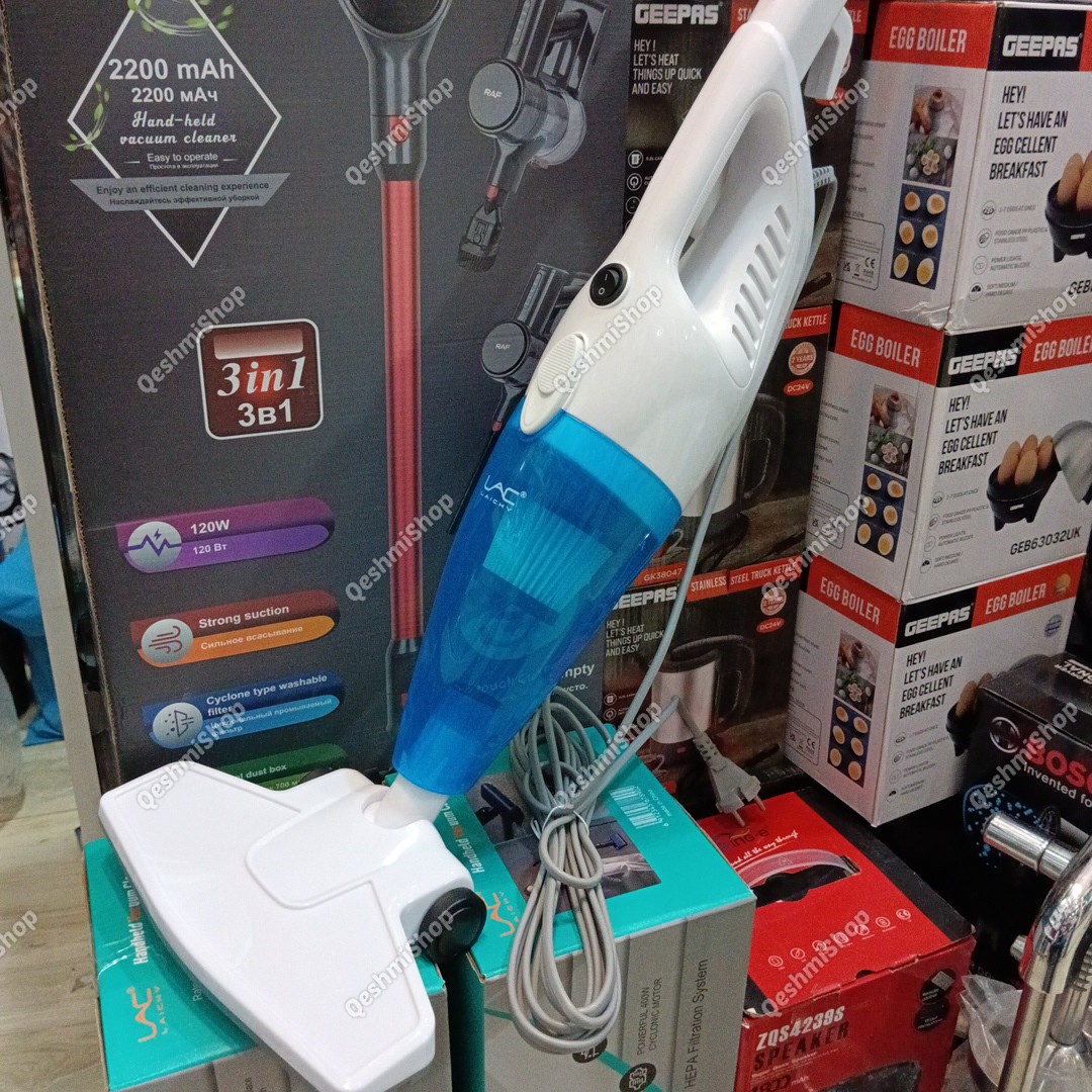 جارو برقی دستی 650 وات لایچی LAICHY مدل L-8670 جارو دسته عصایی پرتابل مدل:new kanada011521