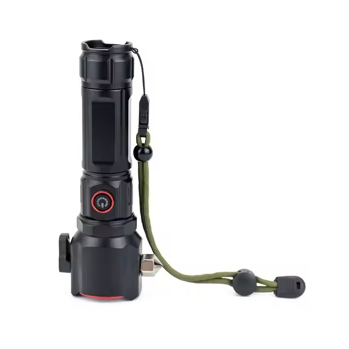 چراغ قوه پرقدرت چندمنظوره مدل BCT-BRIGHT BCT-8914 با چکش ایمنی، کاتر، نور COB، بزرگنمایی، ضد آب، ساخته شده از آلومینیوم مدل:new kanada011511