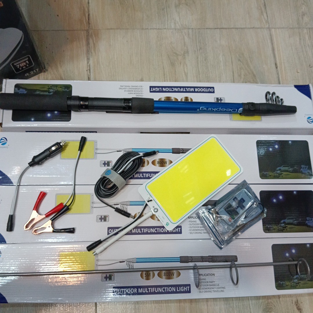 چراغ 800 وات کمپینگ فضای باز 5متری OUTDOOR MULTIFUNCTION LIGHT مدل DEEPKING DK-03COB مدل:new kanada011511