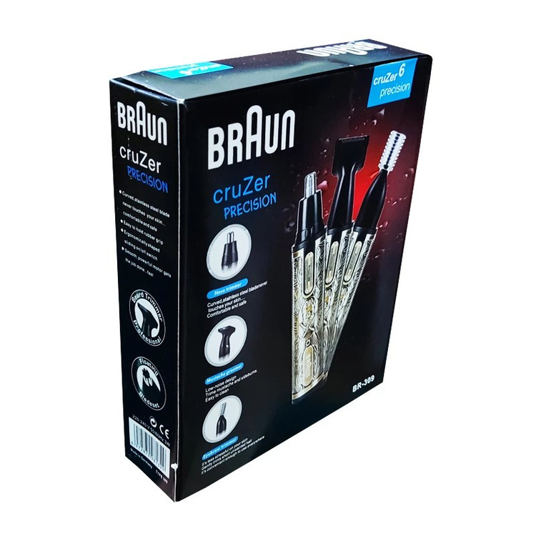 موزن سه کاره گوش و بینی براون BRAUN مدل BR-309 مدل:new kanada01419