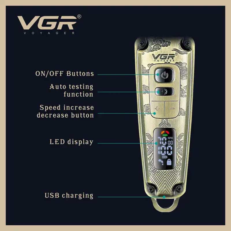 خط زن VGR v-901 ا hair trimmer vgr 901 مدل:new kanada01419